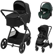 Коляска детская Maxi-Cosi Oxford Plus 3 в 1 с автокреслом Pebble 360 Pro Twillic Green 1978390110 PlusTwillic Black/Черный 1649334857