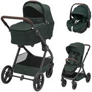 Коляска детская Maxi-Cosi Oxford Plus 3 в 1 с автокреслом Pebble 360 Pro Twillic Green 1978403110 Twillic Green/Зеленый 263355160