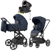 Коляска Carrello Alfa CRL-6522 2025 Nova DK791 Black Line с базой Isofix 3 в 1 Denim Blue 1270771426