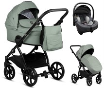 Детская коляска Tutis Leo Plus 3 в 1 с автокреслом Elo Lux EduSky Grey 1222039 Sage 1678883996