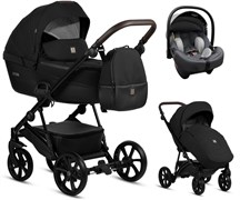 Детская коляска Tutis Viva 5 Plus Essential 2024 3 в 1 с автокреслом Elo Lux EduSky Grey 1452070 Caviar 1594896450