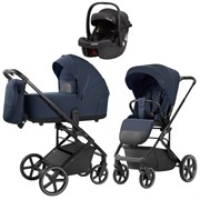Коляска Carrello Alfa CRL-6522 2025 Ammonite AY329 Pro Absolute Black 3 в 1 Denim Blue 993325164