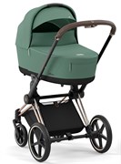 Коляска для новорожденных Cybex Priam IV Rosegold Leaf Green 1182663311
