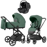Коляска Carrello Alfa CRL-6522 2025 Vega CRL-14101 Absolute Black 3 в 1 Meadow Green 417979047