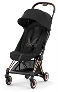Прогулочная коляска Cybex Coya Sepia Black с дождевиком и бампером/Rosegold 655608319