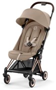 Прогулочная коляска Cybex Coya Cozy Beige с дождевиком и бампером/Rosegold 1559887459