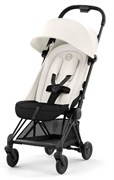 Прогулочная коляска Cybex Coya Off White с дождевиком и бампером/Matt Black 467490030