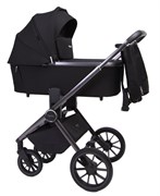 Детская коляска Peppy Monaco GP 2 в 1 Black черный, рама темно-серая 914388870