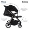 Детская прогулочная коляска Pituso Emma Black/Черный 1039525989 - фото 100690