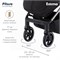 Детская прогулочная коляска Pituso Emma Black/Черный 1039525989 - фото 100691