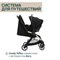 Коляска прогулочная Chicco XPlus Black Re Lux 1846558975 - фото 101022