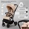 Прогулочная коляска Sweet Baby Colibri Plus Beige 6308206 - фото 101083
