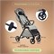 Прогулочная коляска Kidzi Breezy бежевая 779189089 - фото 101481