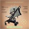Прогулочная коляска Kidzi Kimi бежевая 603182077 - фото 101548