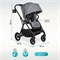 Детская прогулочная коляска Aimile Aster серый 944306703 - фото 102944