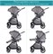 Коляска-трансформер Acarento Essenza AS310 Black 1596988526 - фото 104260