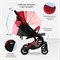 Детская прогулочная коляска Costa Tracy Scarlet red/красный 491567139 - фото 105437