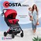 Детская прогулочная коляска Costa Tracy Scarlet red/красный 491567139 - фото 105443