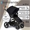 Детская прогулочная коляска Bumbleride Era E-480BL, Black 2023-2024 1093260736 - фото 105536
