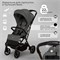 Прогулочная коляска Sweet Baby Colibri Plus Dark Grey 703042876 - фото 105878