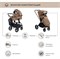Детская коляска Sweet Baby Elegante 2 в 1 Chrome Brown 656363397 - фото 10795