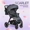Детская прогулочная коляска Farfello Scarlet темно-серый 1064380349 - фото 108716