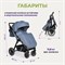 Детская прогулочная коляска Farfello Scarlet серо-синий 1182674181 - фото 108748