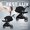 Детская прогулочная коляска Farfello Fest Lux Угольно-черный/Carbon black 89120176 - фото 109390