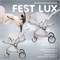 Детская прогулочная коляска Farfello Fest Lux Светло-серый/Light grey 1516031706 - фото 109459