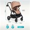 Детская прогулочная коляска Aimile Aster бежевый 2106748682 - фото 110054