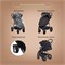 Прогулочная коляска Kidzi Storm Black 1108287544 - фото 111176
