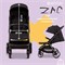 Прогулочная коляска Moon Zac Black/Melange 114607885 - фото 111353