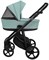 Детская коляска Roan Esso 2025 Кожа 2 в 1 ESSK/214/1 Misti Mint/Grey/руч.Черный 31484305 - фото 11284