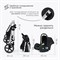 Детская коляска-трансформер 3 в 1 Tomix Sunny Jet black 598882838 - фото 113222