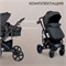 Коляска-трансформер Sweet Baby Comfort Black Black Black 1820090380 - фото 113473