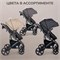 Коляска-трансформер Sweet Baby Comfort Black 3 в 1 427319, Grey 943346724 - фото 114367