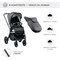 Детская коляска Sweet Baby Elegante 2 в 1 Chrome Grey 2120154071 - фото 11447