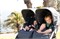 Детская коляска для двойни Bumbleride Indie Twin 2 в 1 Dusk Premium 1024114840 - фото 114532
