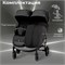 Детская прогулочная коляска для двойни Sweet Baby Donna Black 1166264902 - фото 114668