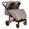 Детская прогулочная коляска для двойни Pituso Duocity PU 2023 Cappuccino/Капучино 406513937 - фото 114830