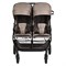 Детская прогулочная коляска для двойни Pituso Duocity PU 2023 Cappuccino/Капучино 406513937 - фото 114833