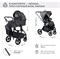 Детская коляска Sweet Baby Elegante 2 в 1 Chrome Grey 2120154071 - фото 11566