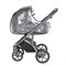 Детская коляска Roan Bass Next Кожа 2 в 1 RN083/1 Graphite Pearl 379981649 - фото 11868
