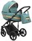Детская коляска Adamex Rimini Deluxe 2 в 1 RI233 СЕРО-ЗЕЛ,КОЖА+ ЗОЛОТО.ОТДЕЛКА 731490517 - фото 11894