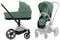 Коляска 2 в 1 Cybex Priam IV Chrome Brown complete Leaf Green 1328435966 - фото 1237