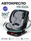 Автокресло Farfello YB102A Isofix 0-36 кг Gray/Black PU/Серый 381161655 - фото 129756