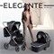 Детская коляска Sweet Baby Elegante 2 в 1 BRD Black 1326415860 - фото 12990