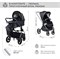 Детская коляска Sweet Baby Elegante 2 в 1 BRD Black 1326415860 - фото 12994