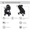 Детская коляска Sweet Baby Elegante 2 в 1 BRD Black 1326415860 - фото 13005