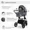 Детская коляска Sweet Baby Elegante 2 в 1 BRD Grey 269382412 - фото 13031
